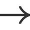 A black arrow pointing to the right on a white background.