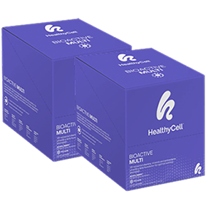 Two purple boxes labeled 'HealthyCell Bioactive Multi'.