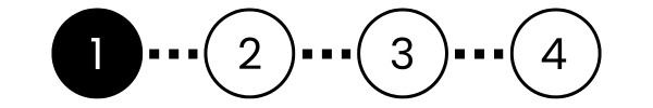 A black and white logo with the text '1' and '1'.
