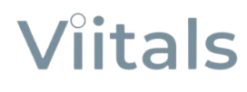 The Viitals logo in grey text on a white background.