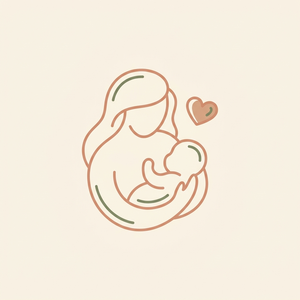 A parent cradling a baby
