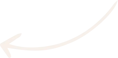 A light beige, hand-drawn arrow curving down and to the left on a white background.