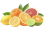 Assorted citrus fruits including oranges, lemons, limes, and grapefruit.