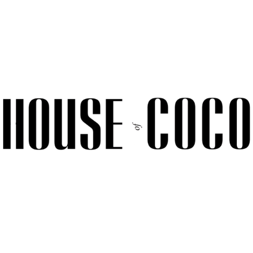 'House of Coco' text in bold, black font on white background.