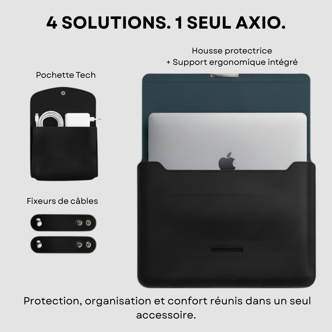 Housse d’ordinateur portable AXIO Housse d’ordinateur portable  4-en-1  pour PC/Mac