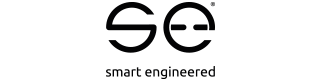 Black logo with letters 'SE' and text 'smart engineers' below.
