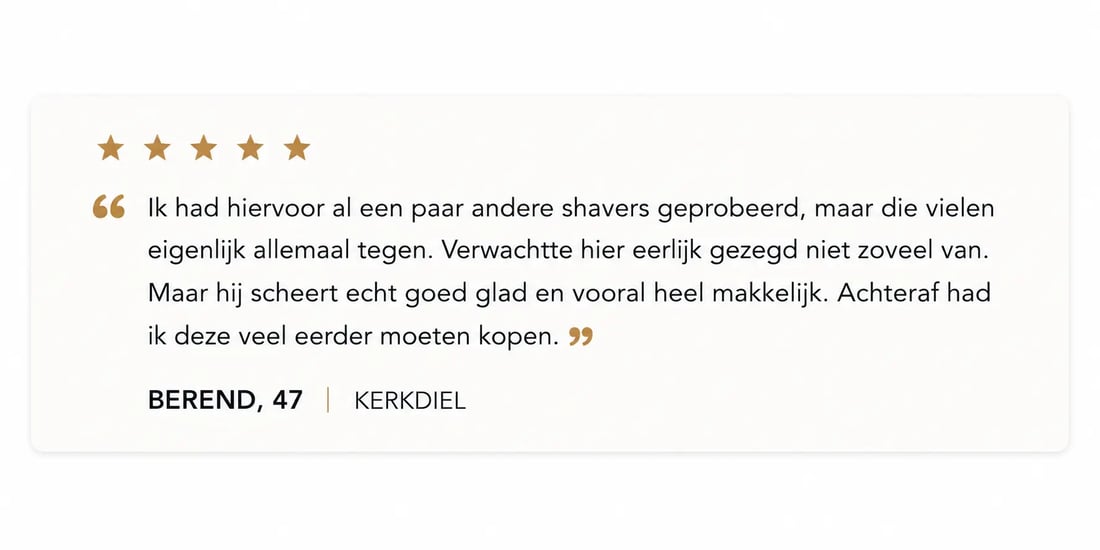 Beoordeling van een klant