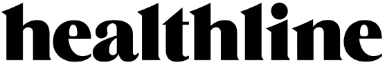 Black text logo reading 'healthline' on a transparent background.