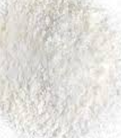 Close-up of a white powdery substance.