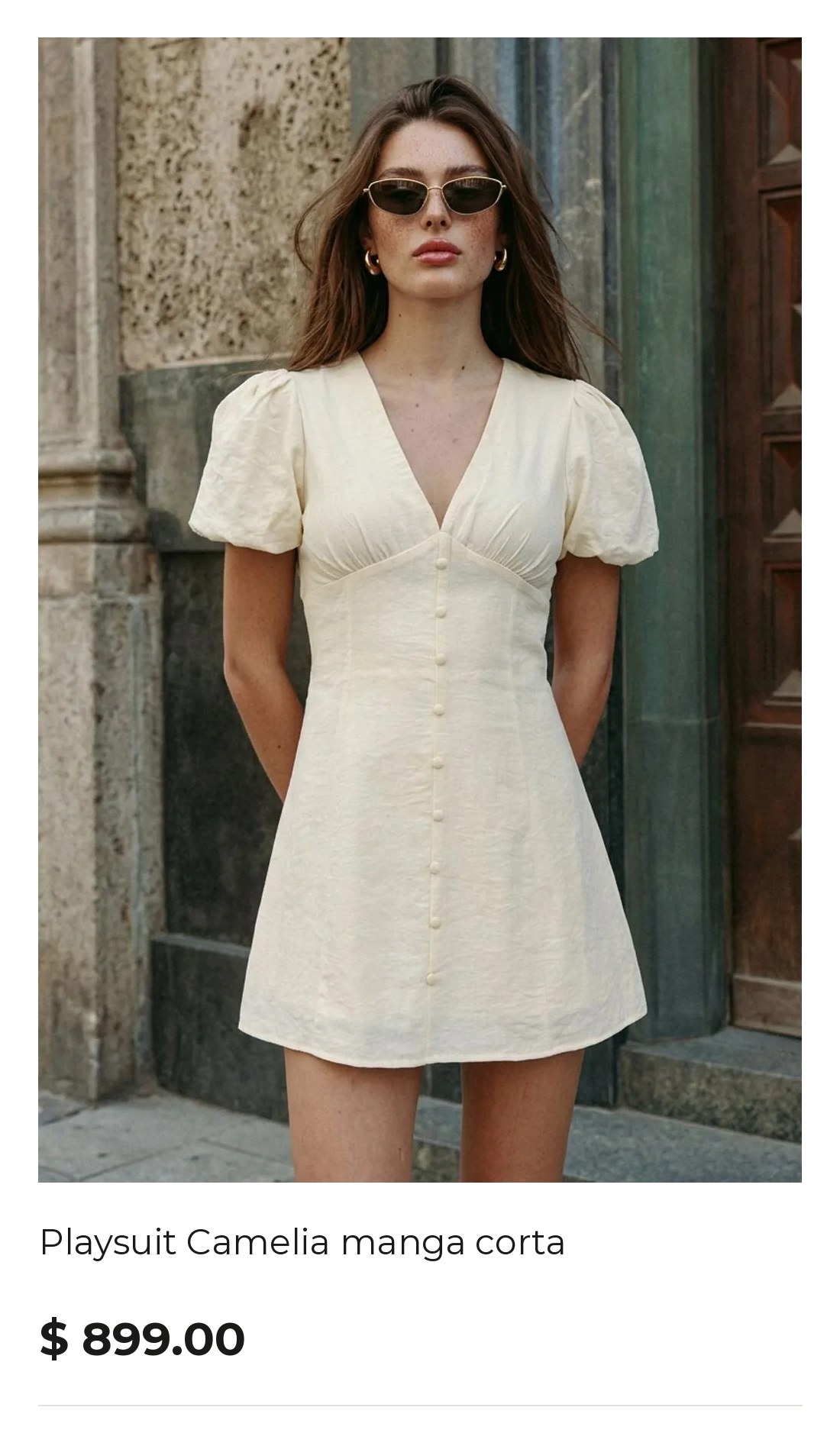 Playsuit Camelia manga corta - HIGH STREET
