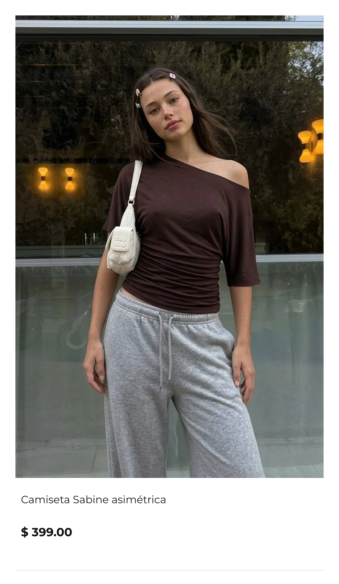 Camiseta Sabine asimétrica - HIGH STREET