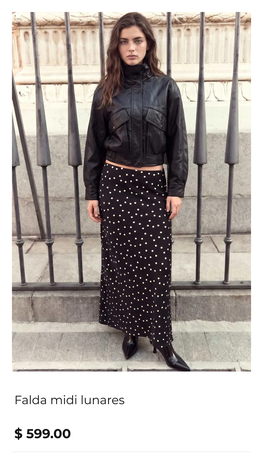 Falda midi lunares - HIGH STREET