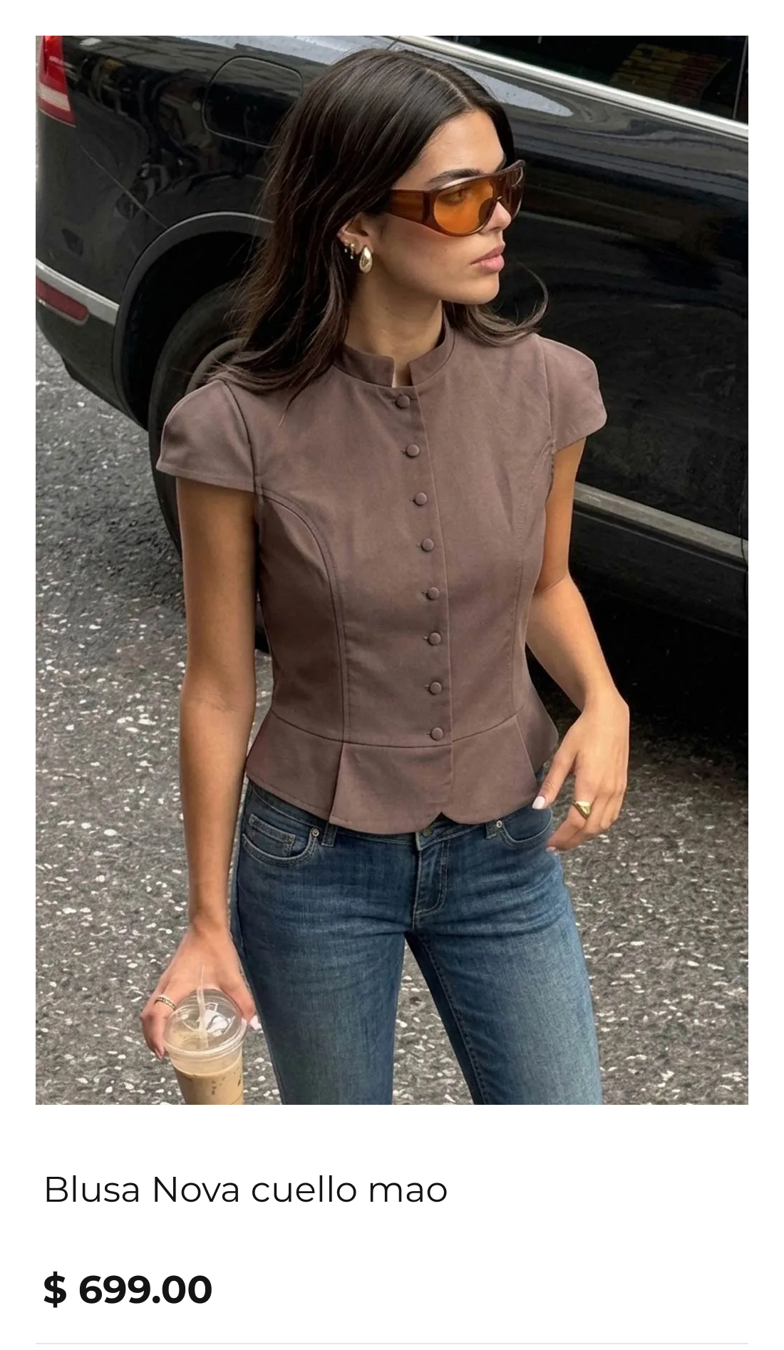 Blusa Nova cuello mao - HIGH STREET