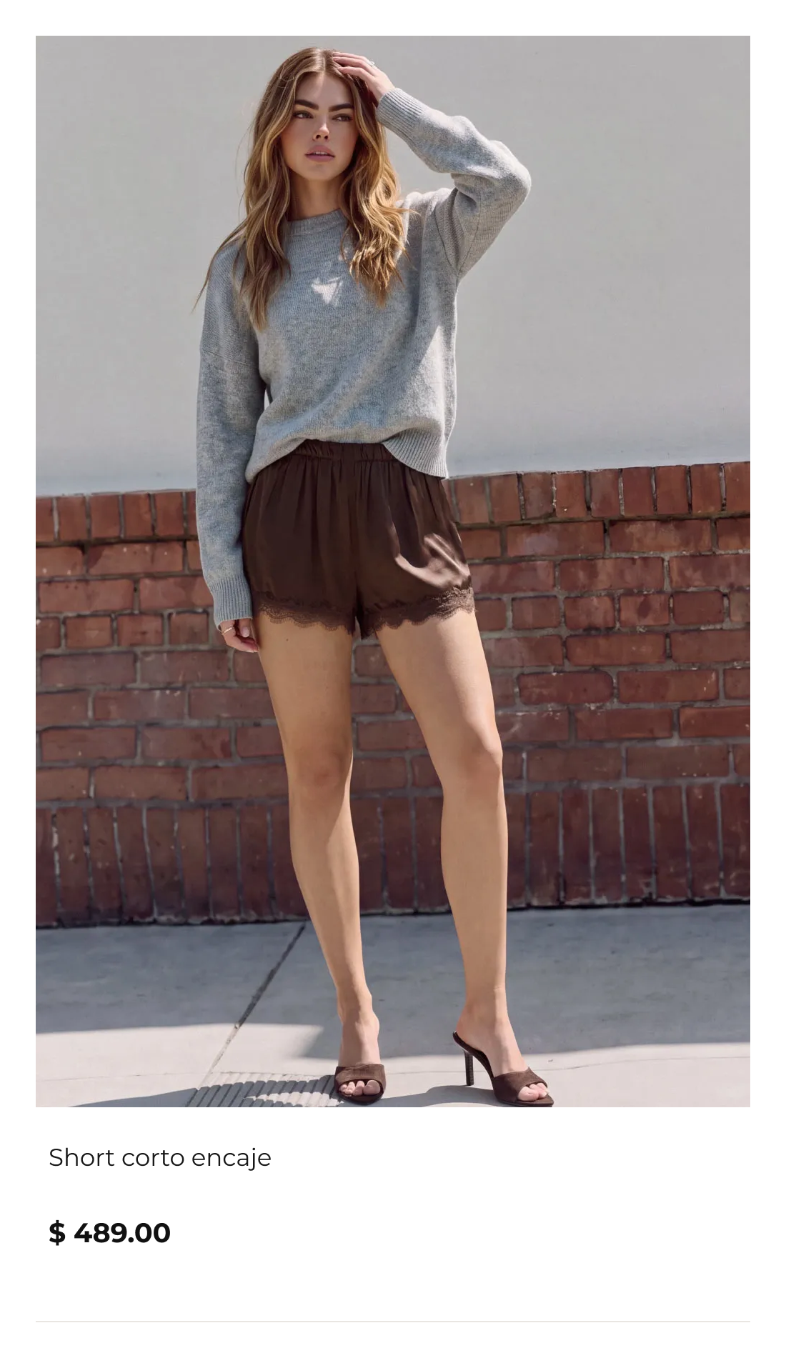 Short corto encaje - HIGH STREET