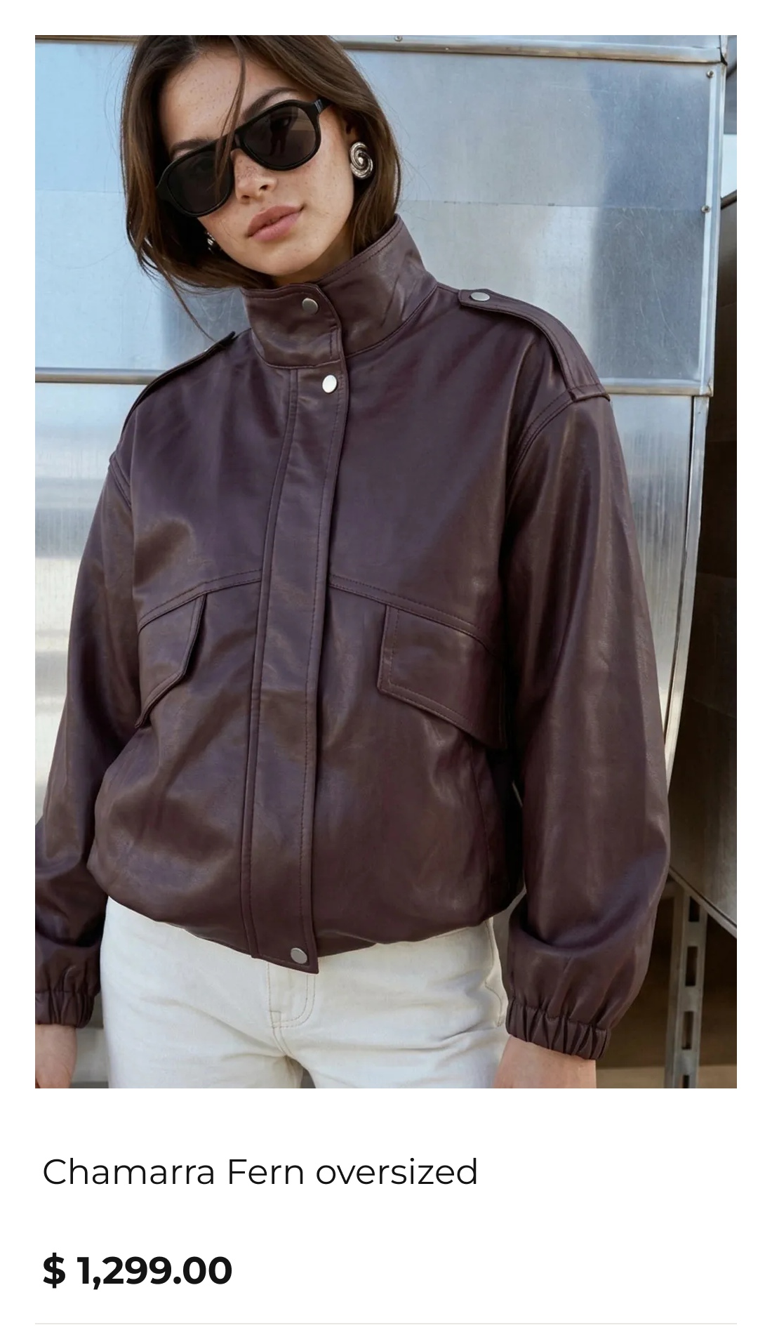 Chamarra Fern oversized - HIGH STREET