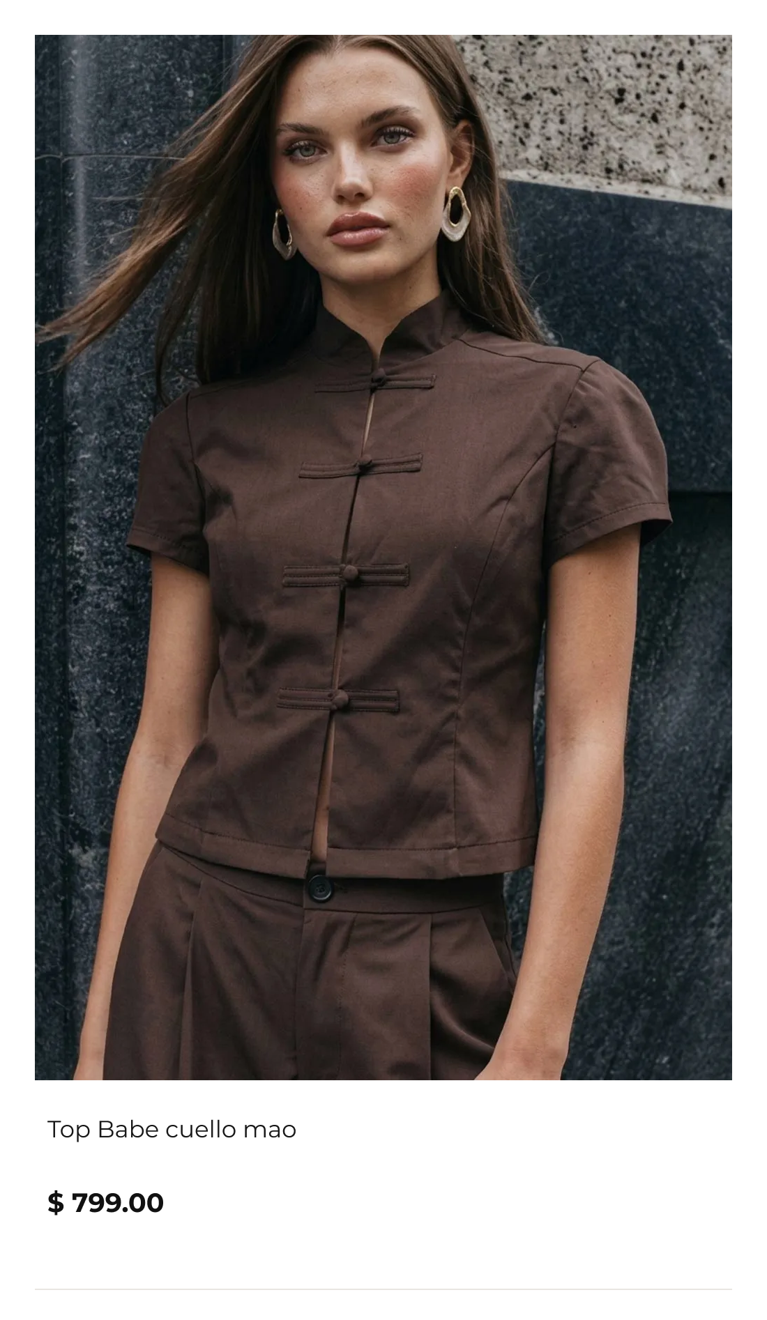 Top Babe cuello mao - HIGH STREET