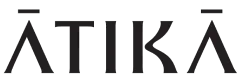 The word ĀTIKĀ in a stylized, black serif font against a white background.