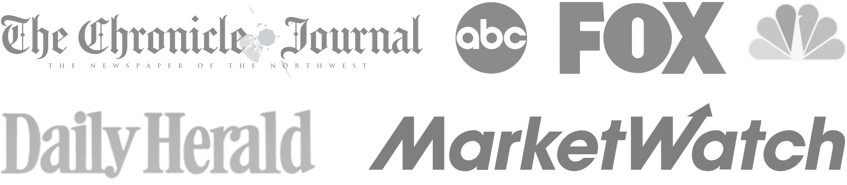 Logos of Daily Herald, ABC, and NBC in grayscale.