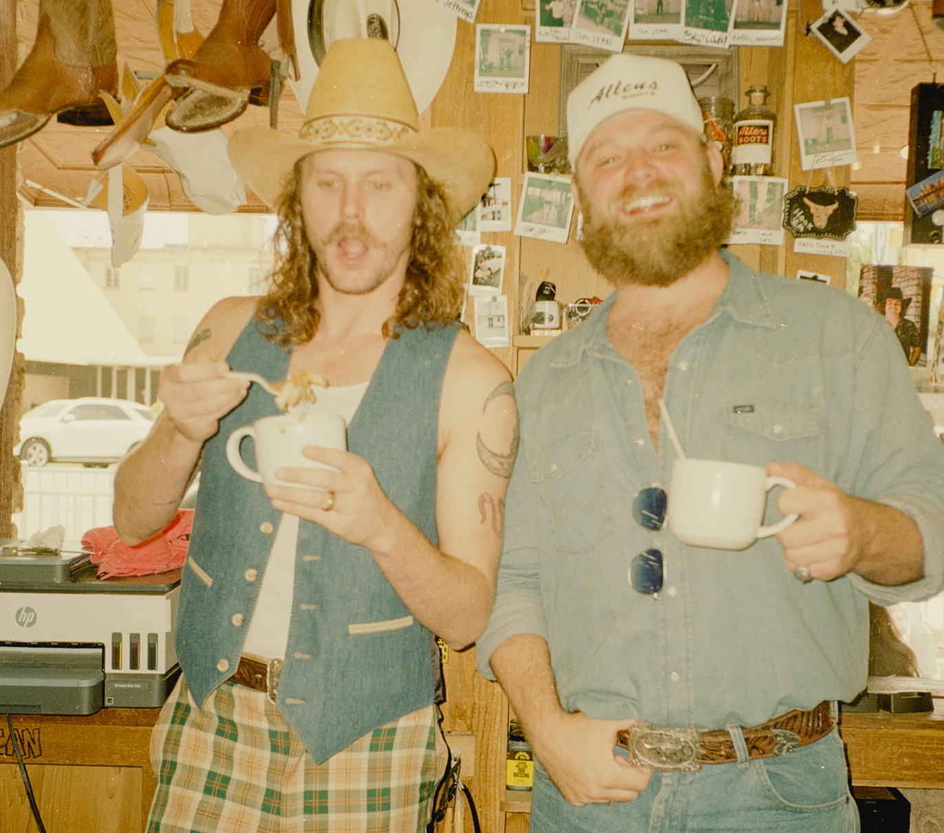 Two men in Austin in June