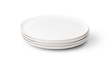 Salad plates in white colour