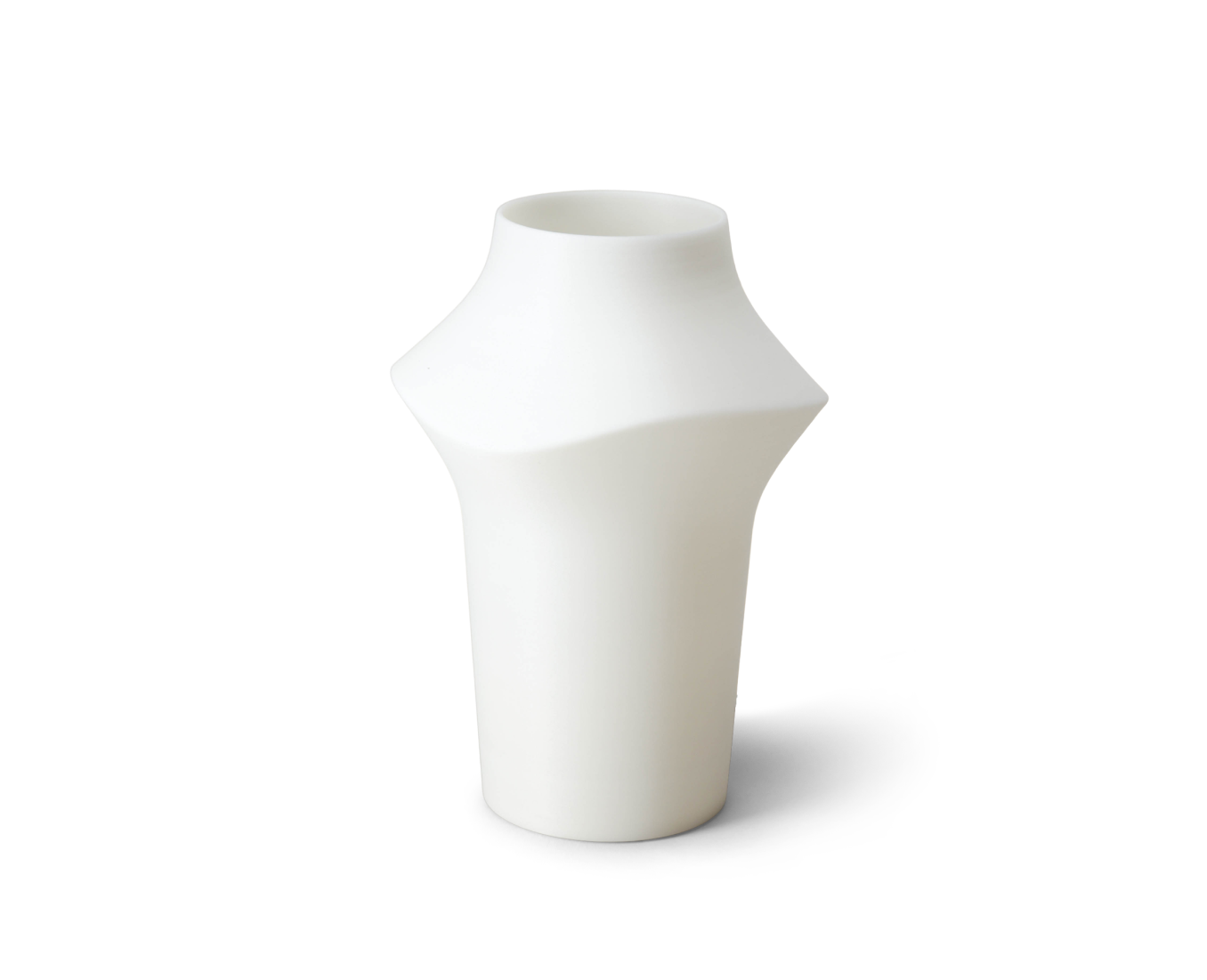 Curved table lamp on a transparent background.