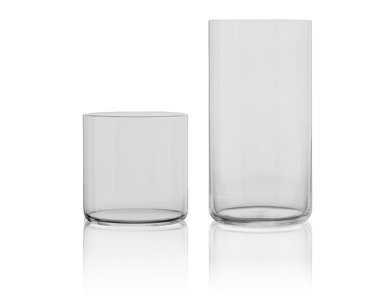 Smoke gray glassware set