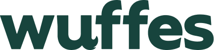The word 'wuffes' in dark green, lowercase letters, on a transparent background.