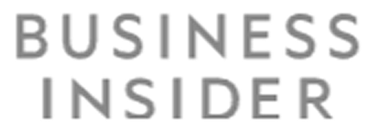 Gray text logo of 'Business Insider' on a white background.