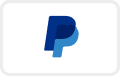 The blue PayPal logo on a white card-like background.