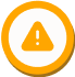 Yellow warning icon with an exclamation mark inside a triangle.