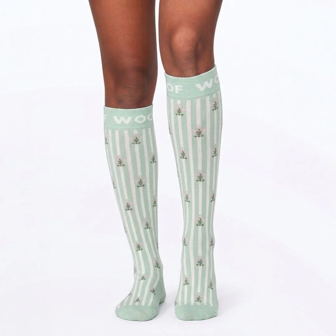 Backyard Blooms compression socks