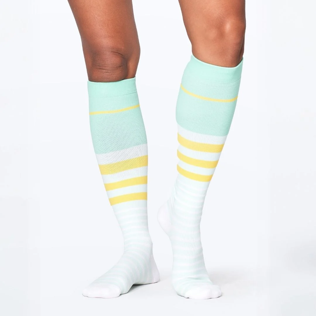 Merryl Stripe compression socks