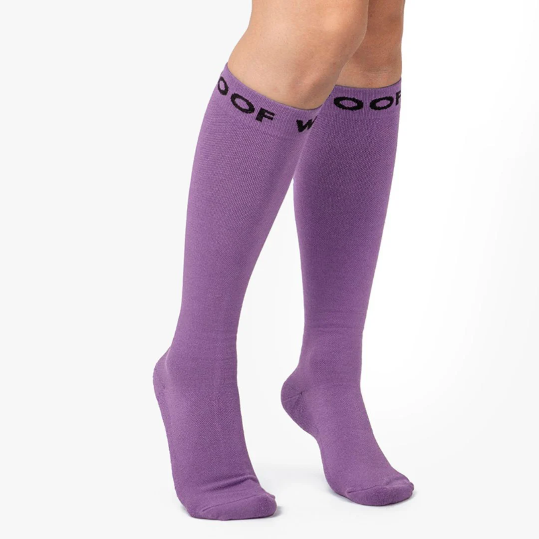 Lavender compression socks
