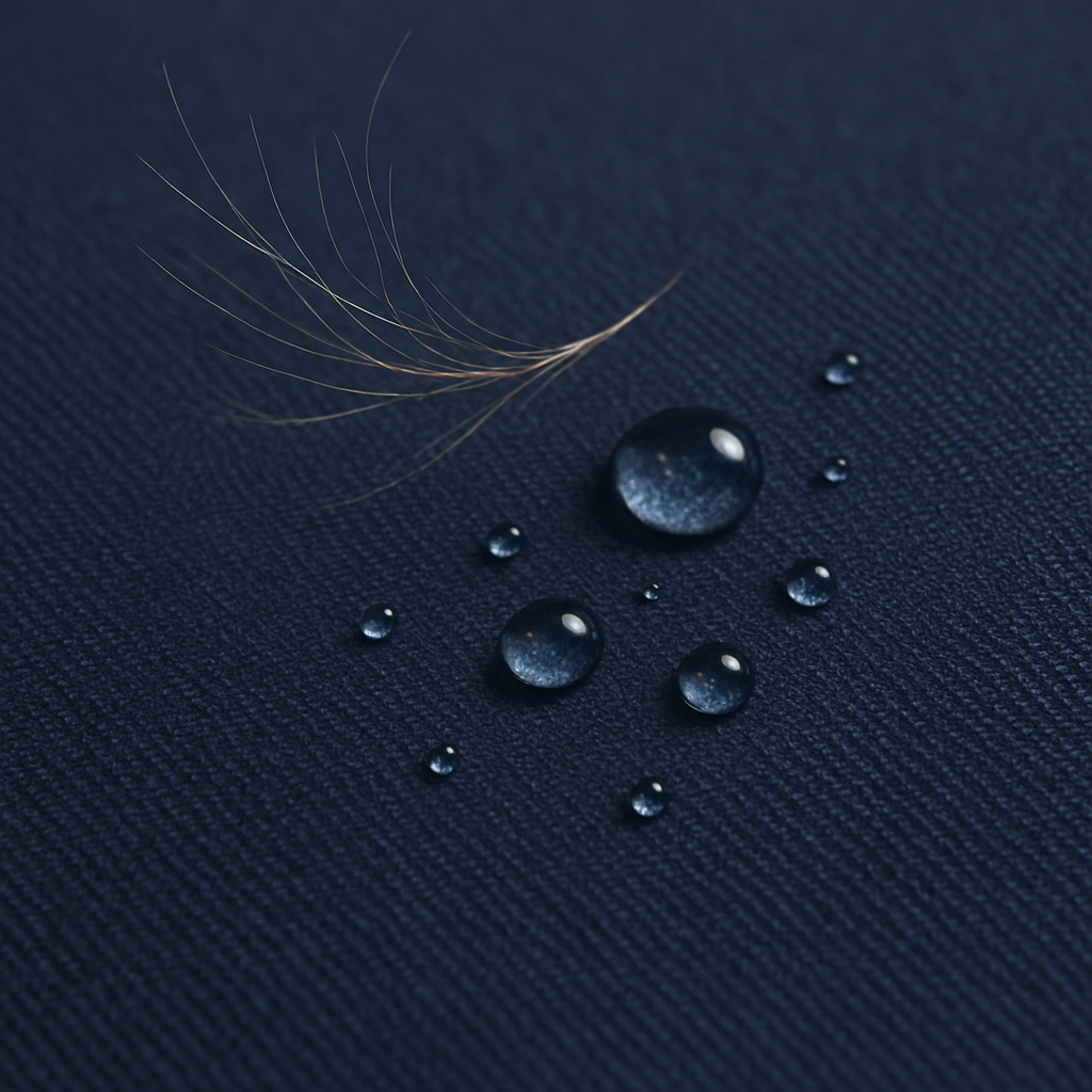 Scrub fabric that resists hair and fluids