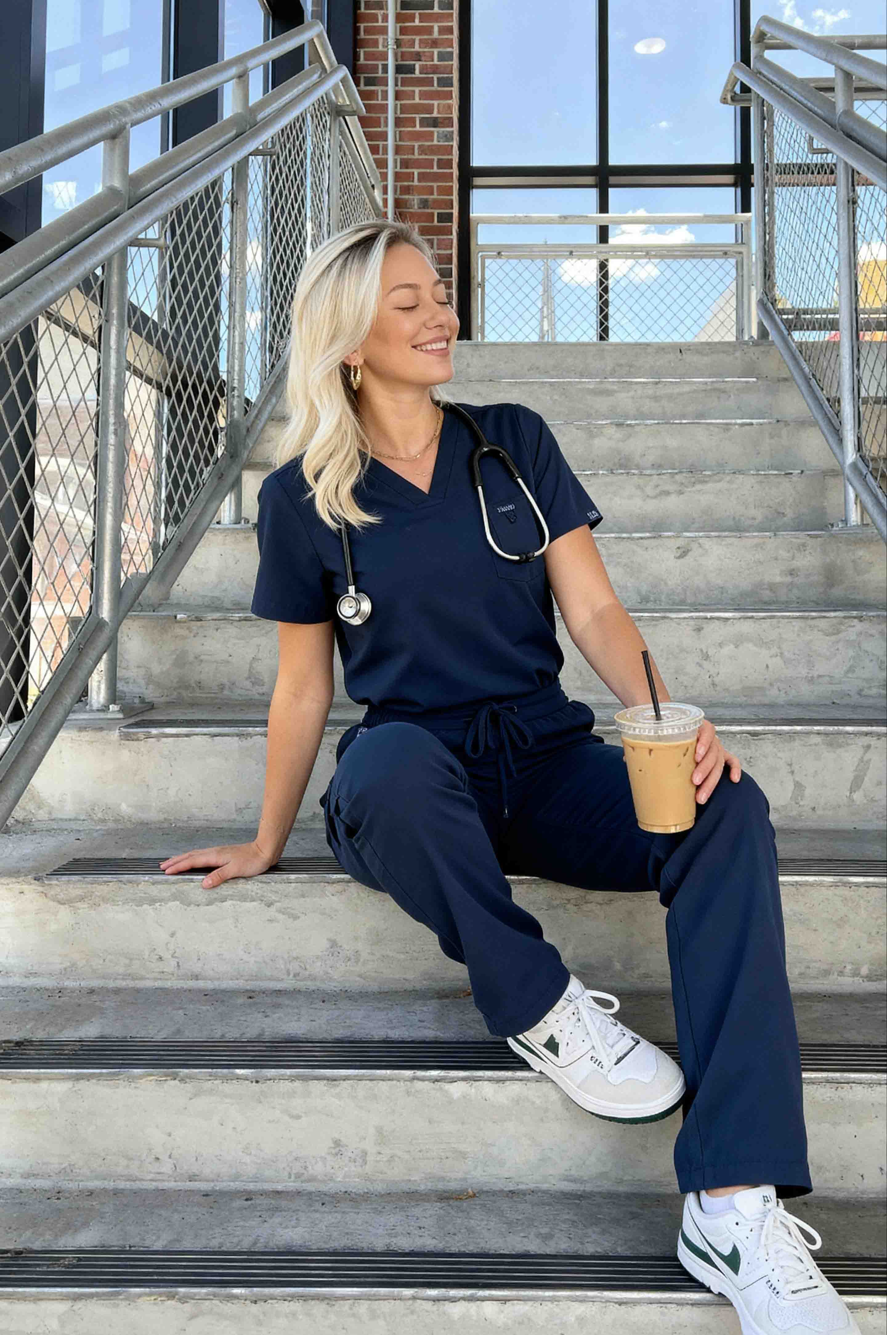 Dr Woof founder in scrubs