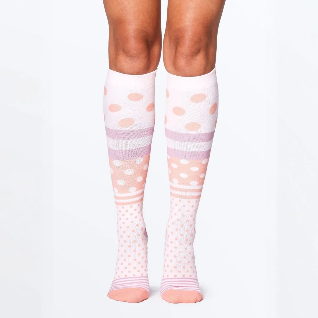 Spotty Spice compression socks
