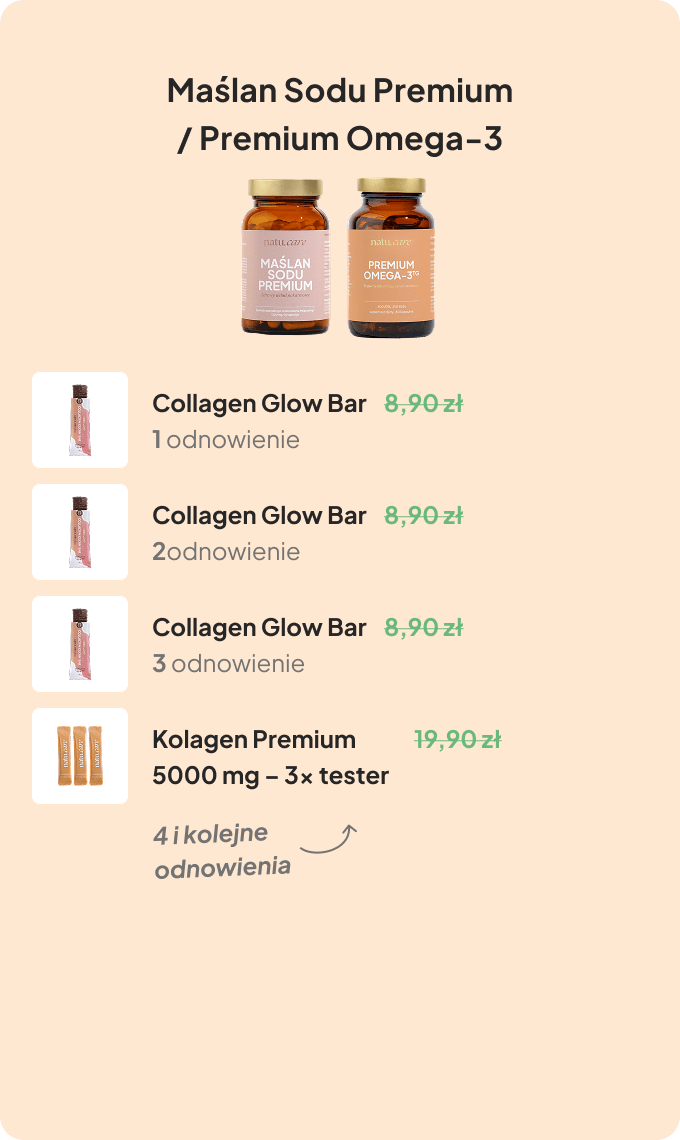 Product listing with bottles and prices in Polish currency.