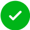 A green check mark icon on a white background.