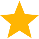 A simple yellow star icon on a transparent background.