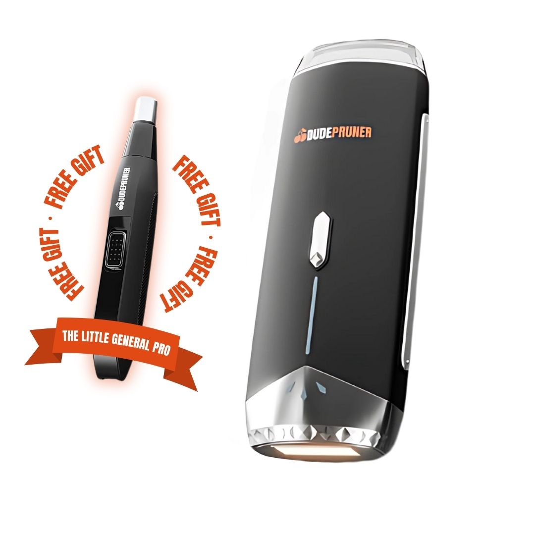 Two black grooming devices with brand logo and 'Free Gift' text.