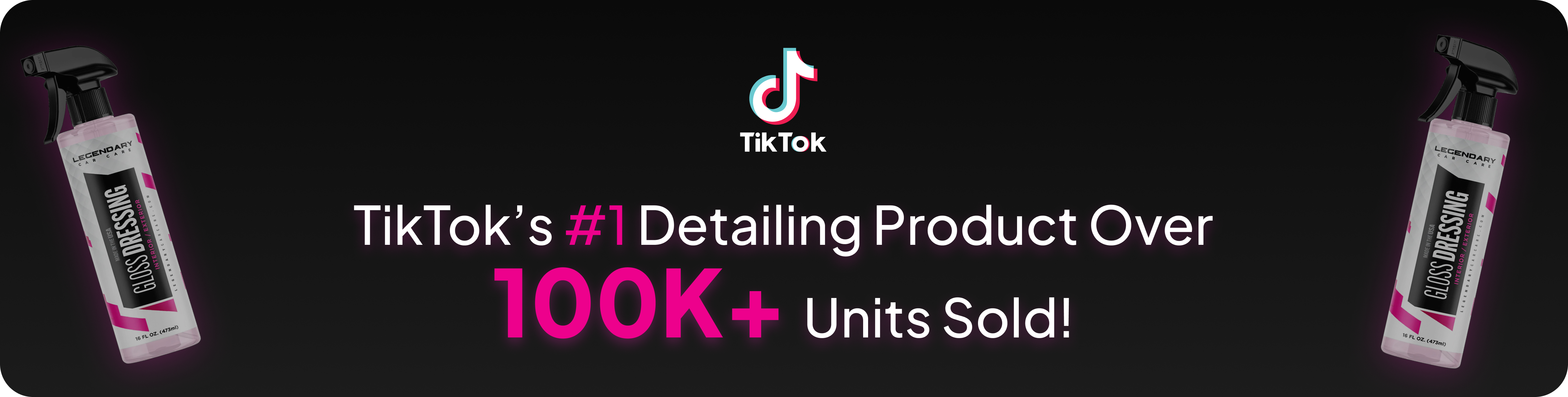 Two bottles of a detailing product and text about TikTok's top detailing item.