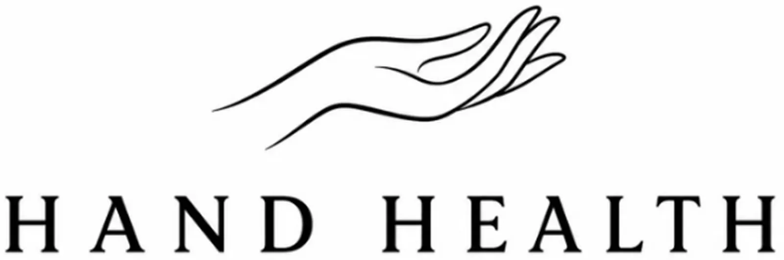 A line drawing of a hand above the words 'HAND HEALTH'. This is the logo for Hand Health.
