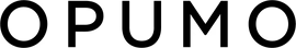 Black text logo reading 'OPUMO' on a transparent background.