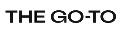 Text reading 'THE GO-TO' in bold, black font on a white background.