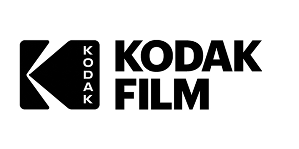 Black and white Kodak Film logo with stylized 'K' and text.