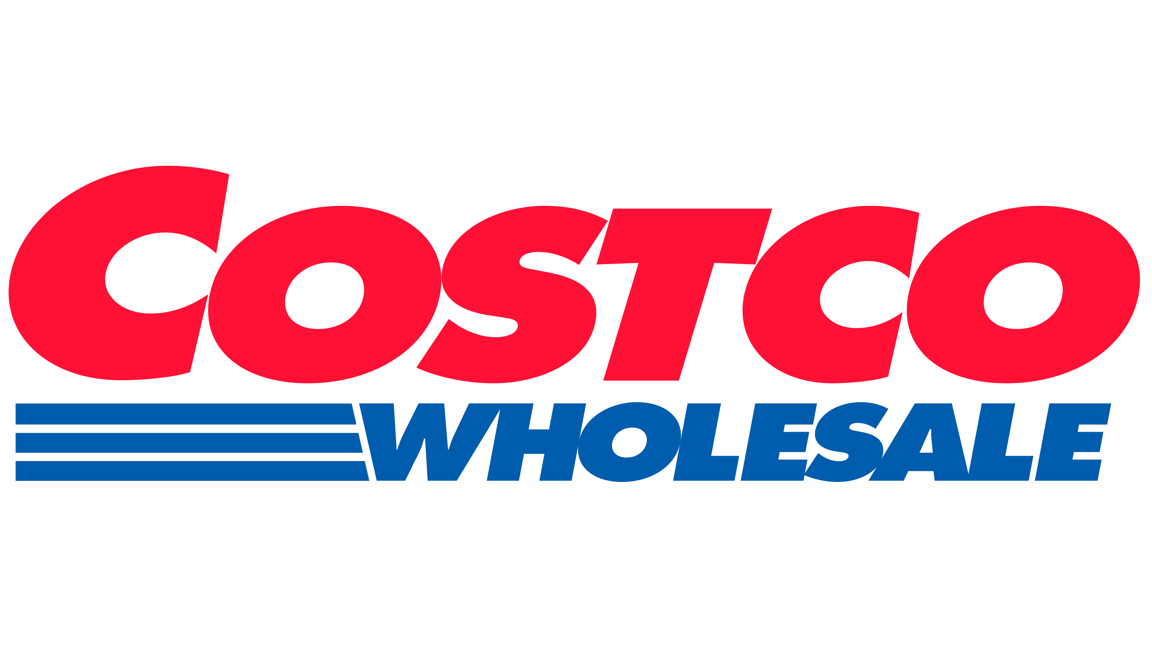 The red and blue Costco Wholesale logo on a green background.