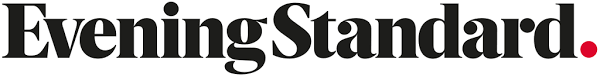 The logo for the Evening Standard, a newspaper, in black text with a red period.