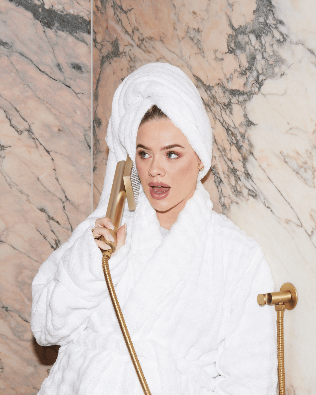 Grace Beverley with Water2skin shower filters