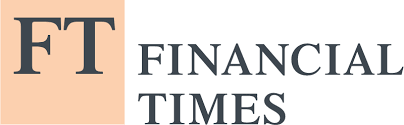 The Financial Times logo, featuring the letters FT in a box next to the full name.