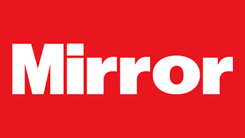 The Mirror logo, featuring the word 'Mirror' in white text on a red background.